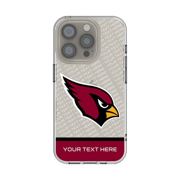 Arizona Cardinals Personalized EndZone Plus iPhone Clear Phone Case for Apple iPhone