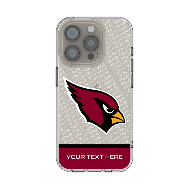 Arizona Cardinals Personalized EndZone Plus iPhone Clear Phone Case for Apple iPhone