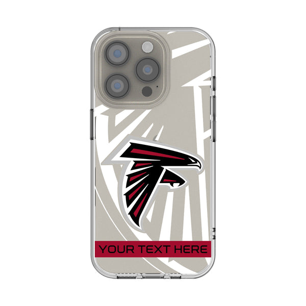 Atlanta Falcons Personalized Tilt iPhone Clear Phone Case for Apple iPhone