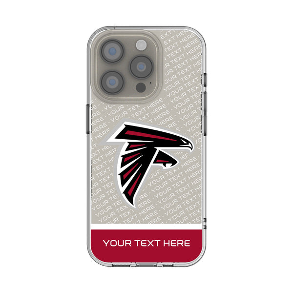 Atlanta Falcons Personalized EndZone Plus iPhone Clear Phone Case for Apple iPhone