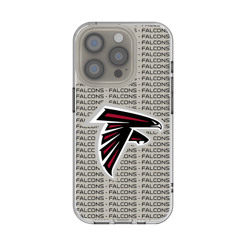Atlanta Falcons Text Backdrop iPhone Clear Phone Case for Apple iPhone