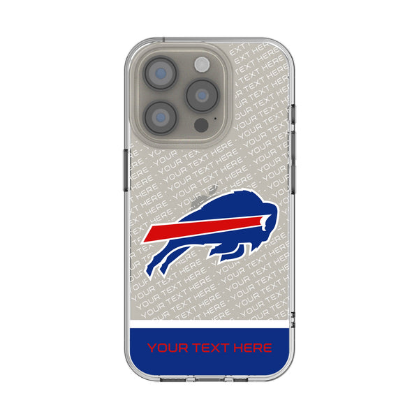 Buffalo Bills Personalized EndZone Plus iPhone Clear Phone Case for Apple iPhone