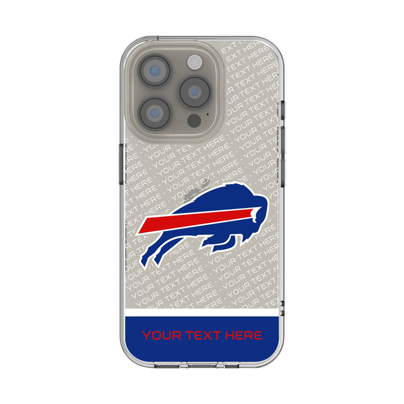 Buffalo Bills Personalized EndZone Plus iPhone Clear Phone Case for Apple iPhone