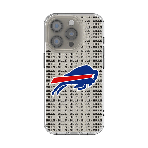 Buffalo Bills Text Backdrop iPhone Clear Phone Case for Apple iPhone
