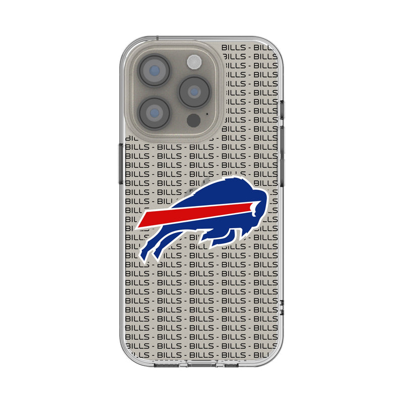 Buffalo Bills Text Backdrop iPhone Clear Phone Case for Apple iPhone