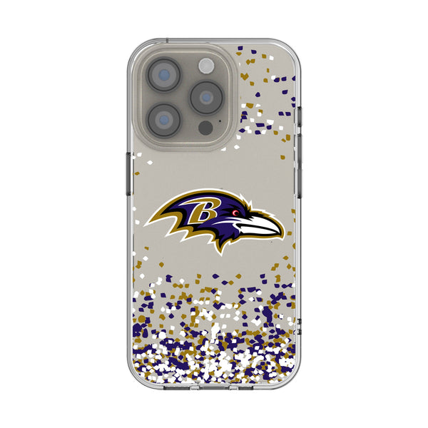Baltimore Ravens Confetti iPhone Clear Phone Case for Apple iPhone