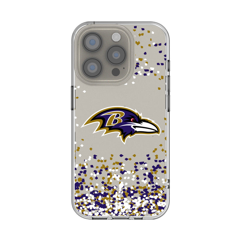 Baltimore Ravens Confetti iPhone Clear Phone Case for Apple iPhone
