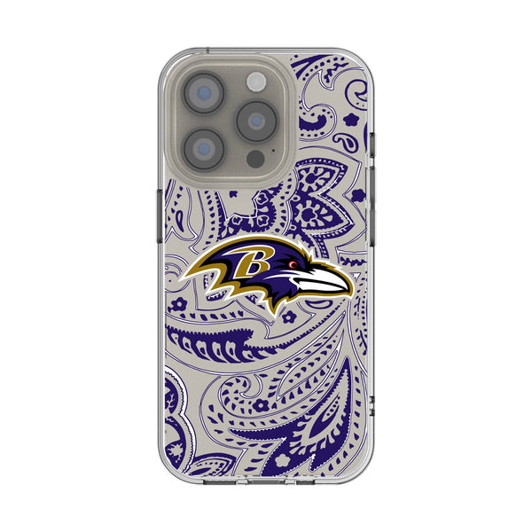Baltimore Ravens Paisley iPhone Clear Phone Case for Apple iPhone