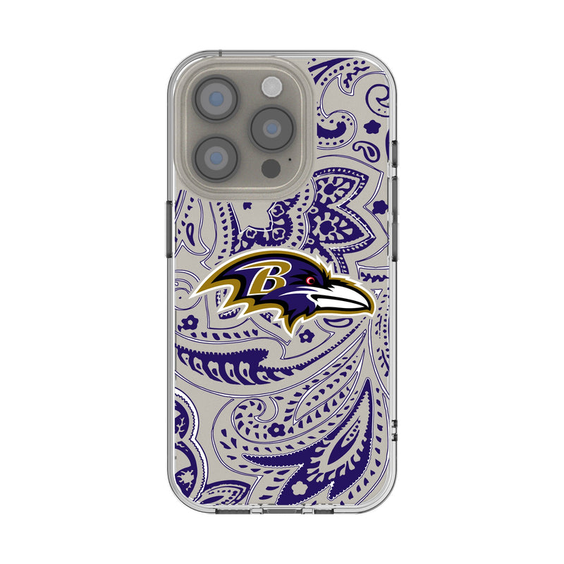 Baltimore Ravens Paisley iPhone Clear Phone Case for Apple iPhone