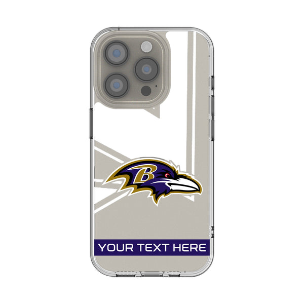 Baltimore Ravens Personalized Tilt iPhone Clear Phone Case for Apple iPhone