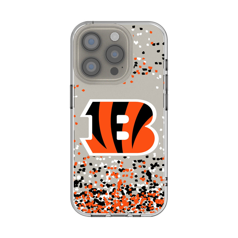 Cincinnati Bengals Confetti iPhone Clear Phone Case for Apple iPhone