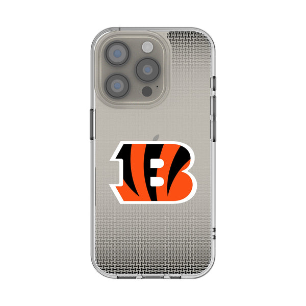 Cincinnati Bengals Linen iPhone Clear Phone Case for Apple iPhone