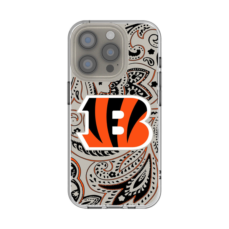 Cincinnati Bengals Paisley iPhone Clear Phone Case for Apple iPhone