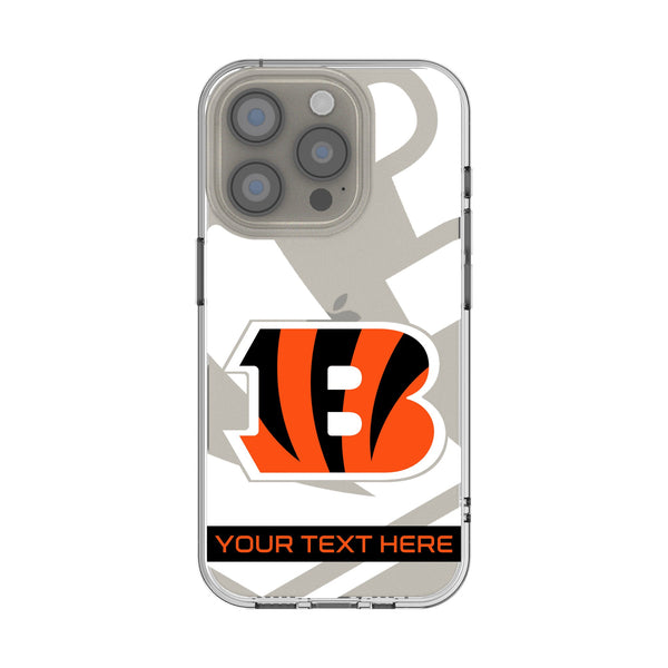 Cincinnati Bengals Personalized Tilt iPhone Clear Phone Case for Apple iPhone