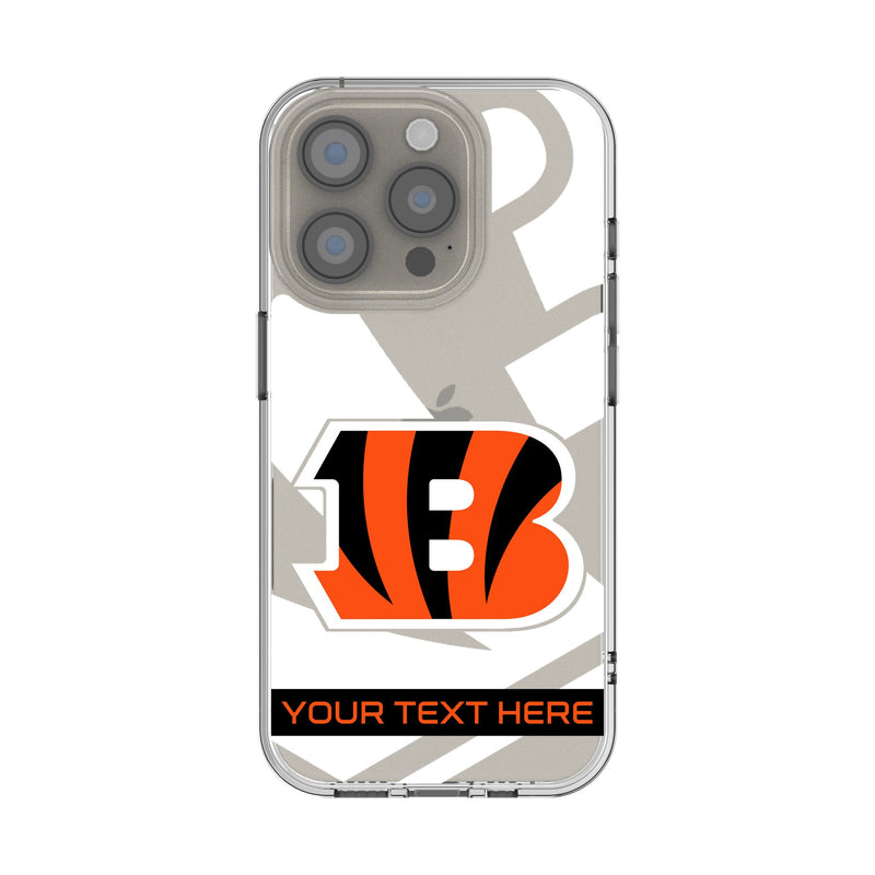 Cincinnati Bengals Personalized Tilt iPhone Clear Phone Case for Apple iPhone