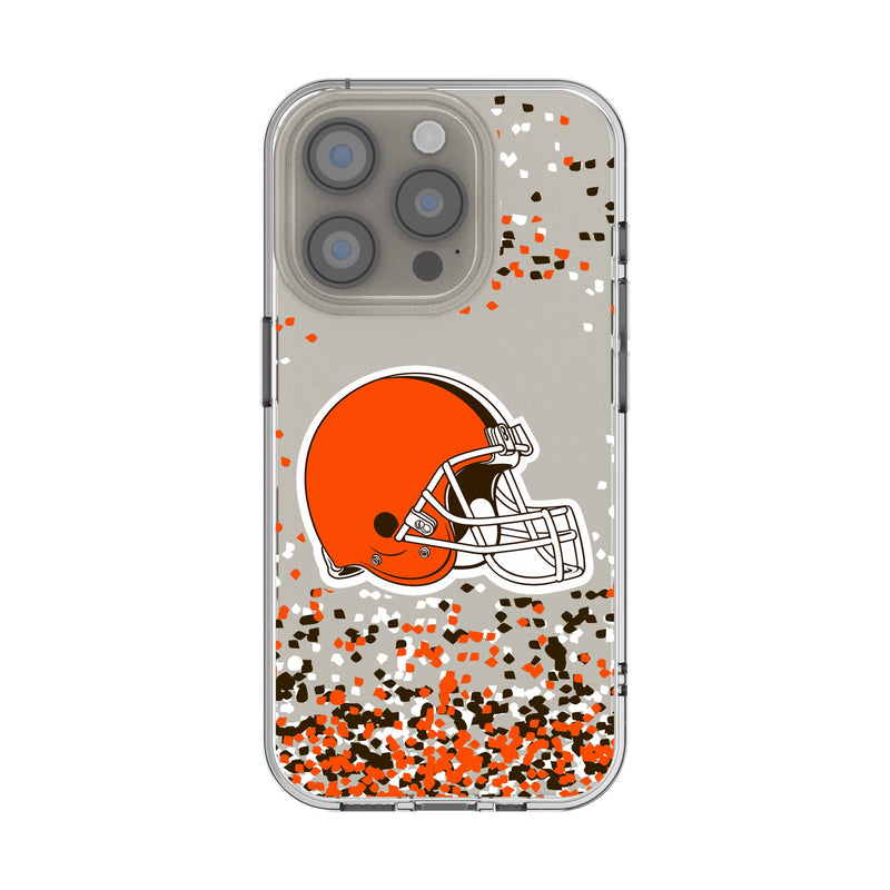 Cleveland Browns Confetti iPhone Clear Phone Case for Apple iPhone