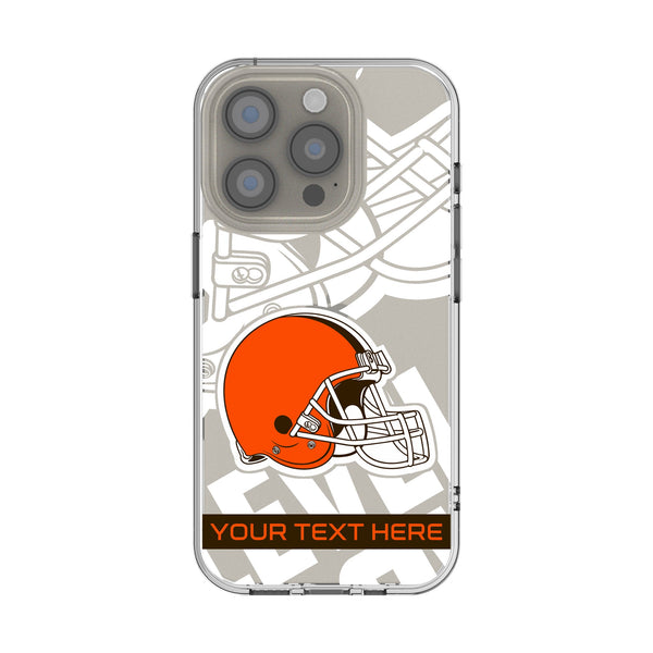 Cleveland Browns Personalized Tilt iPhone Clear Phone Case for Apple iPhone