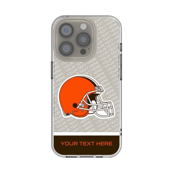 Cleveland Browns Personalized EndZone Plus iPhone Clear Phone Case for Apple iPhone