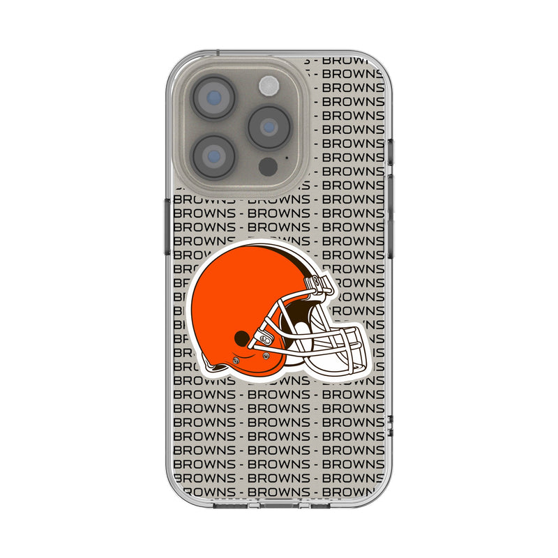 Cleveland Browns Text Backdrop iPhone Clear Phone Case for Apple iPhone