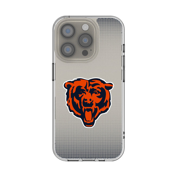 Chicago Bears Linen iPhone Clear Phone Case for Apple iPhone