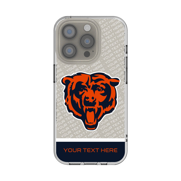 Chicago Bears Personalized EndZone Plus iPhone Clear Phone Case for Apple iPhone