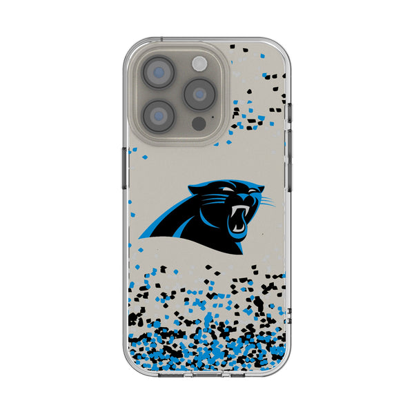 Carolina Panthers Confetti iPhone Clear Phone Case for Apple iPhone