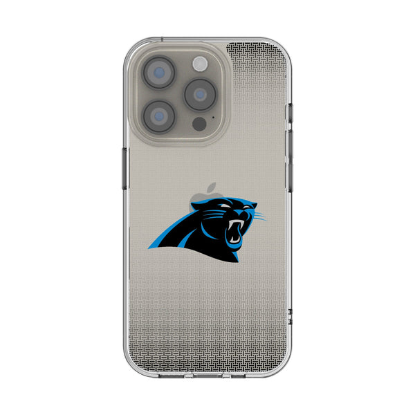 Carolina Panthers Linen iPhone Clear Phone Case for Apple iPhone