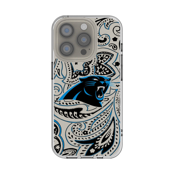 Carolina Panthers Paisley iPhone Clear Phone Case for Apple iPhone