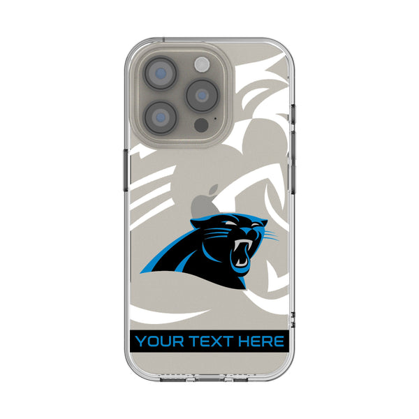 Carolina Panthers Personalized Tilt iPhone Clear Phone Case for Apple iPhone