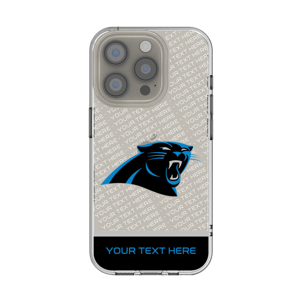 Carolina Panthers Personalized EndZone Plus iPhone Clear Phone Case for Apple iPhone