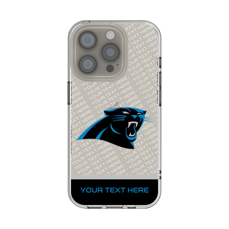 Carolina Panthers Personalized EndZone Plus iPhone Clear Phone Case for Apple iPhone