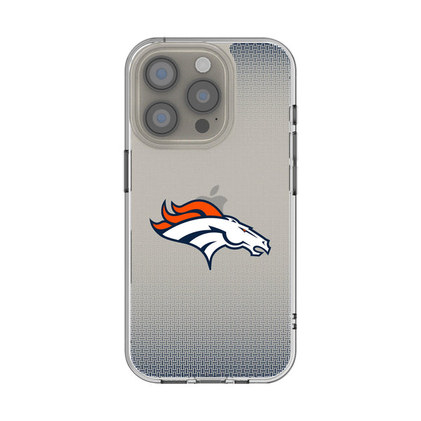 Denver Broncos Linen iPhone Clear Phone Case for Apple iPhone