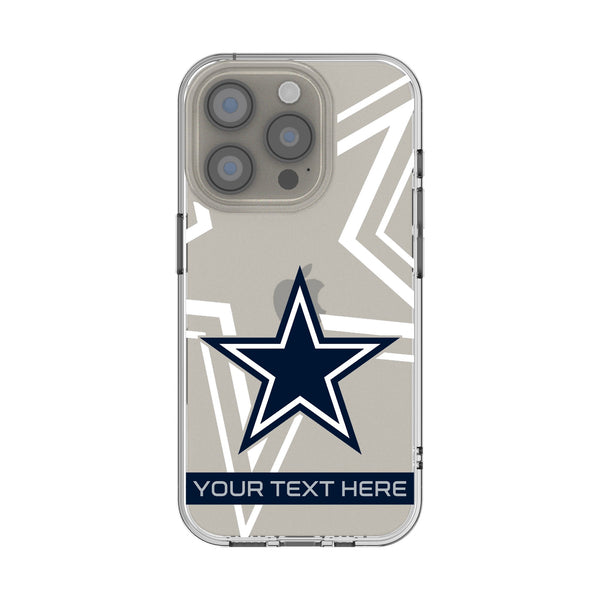 Dallas Cowboys Personalized Tilt iPhone Clear Phone Case for Apple iPhone