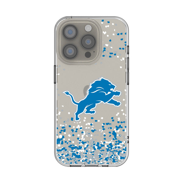 Detroit Lions Confetti iPhone Clear Phone Case for Apple iPhone