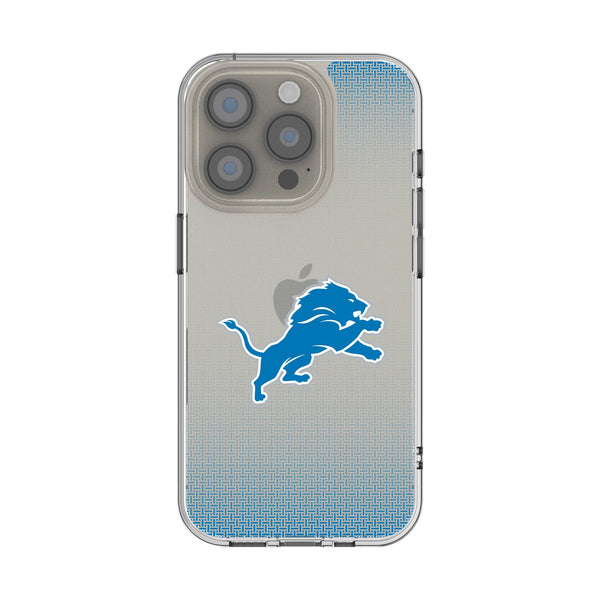 Detroit Lions Linen iPhone Clear Phone Case for Apple iPhone