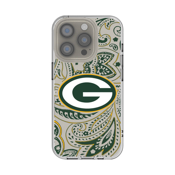 Green Bay Packers Paisley iPhone Clear Phone Case for Apple iPhone