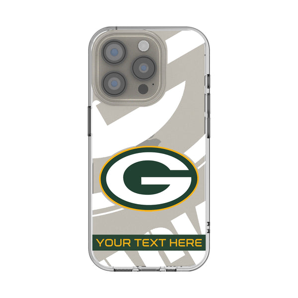 Green Bay Packers Personalized Tilt iPhone Clear Phone Case for Apple iPhone