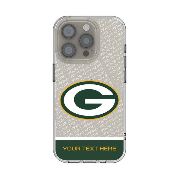 Green Bay Packers Personalized EndZone Plus iPhone Clear Phone Case for Apple iPhone
