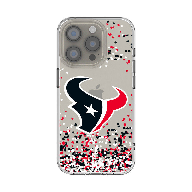 Houston Texans Confetti iPhone Clear Phone Case for Apple iPhone
