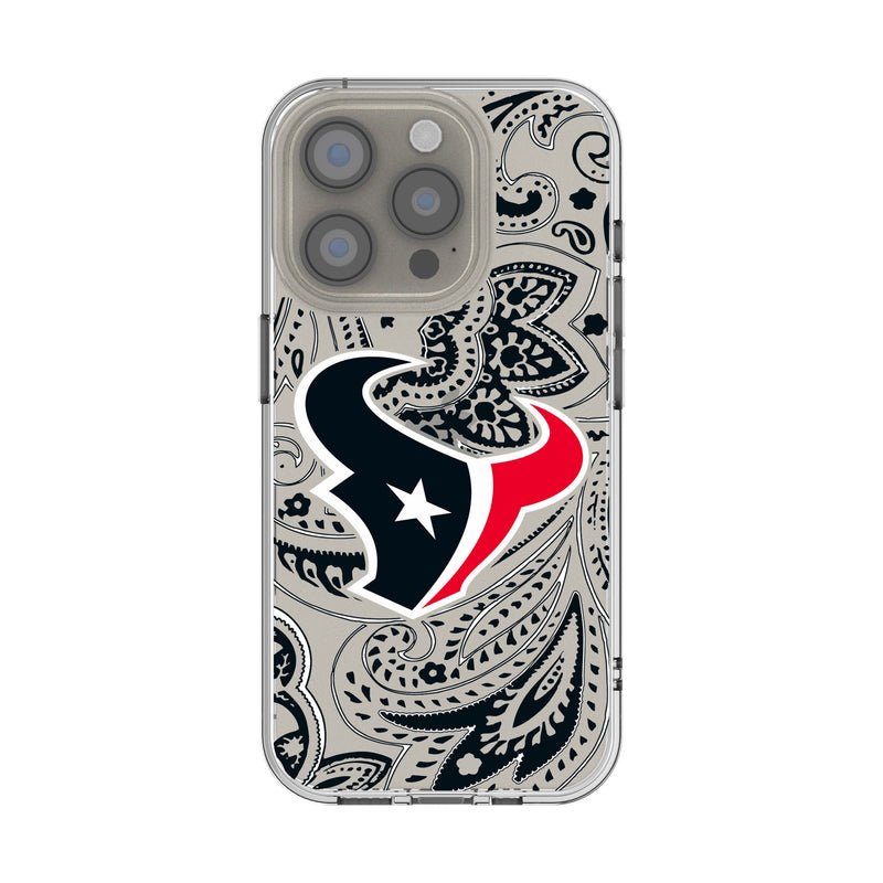 Houston Texans Paisley iPhone Clear Phone Case for Apple iPhone