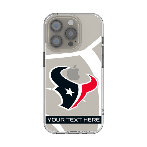 Houston Texans Personalized Tilt iPhone Clear Phone Case for Apple iPhone