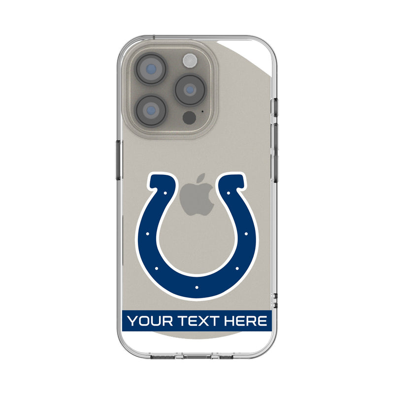 Indianapolis Colts Personalized Tilt iPhone Clear Phone Case for Apple iPhone