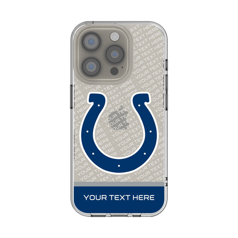 Indianapolis Colts Personalized EndZone Plus iPhone Clear Phone Case for Apple iPhone