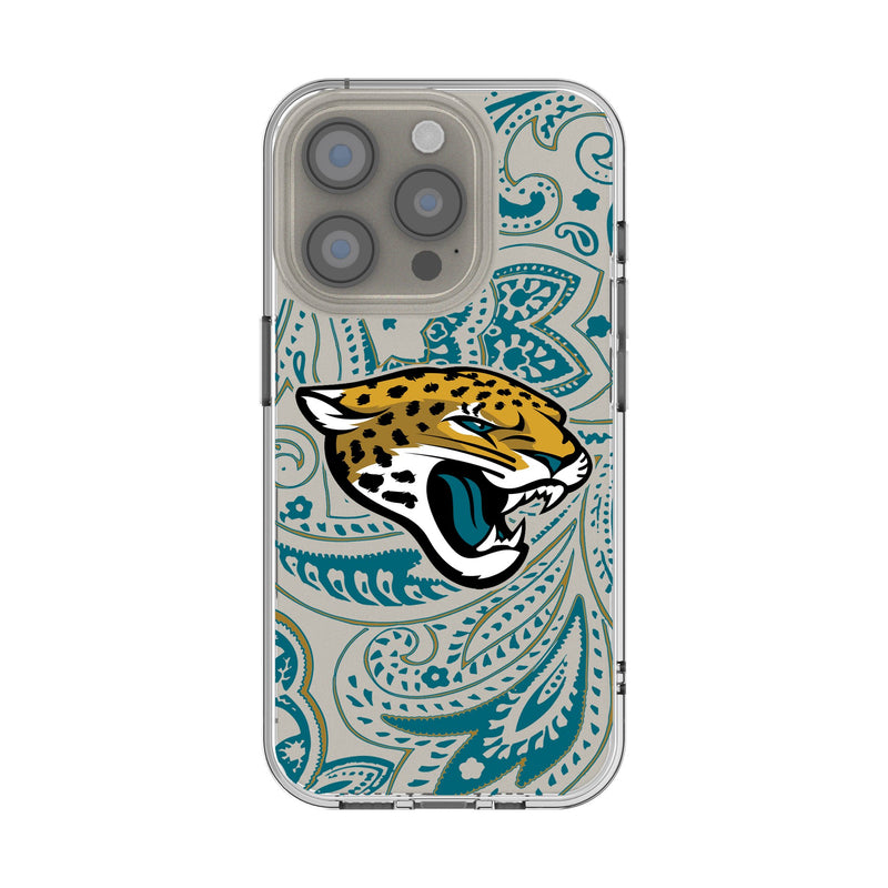 Jacksonville Jaguars Paisley iPhone Clear Phone Case for Apple iPhone