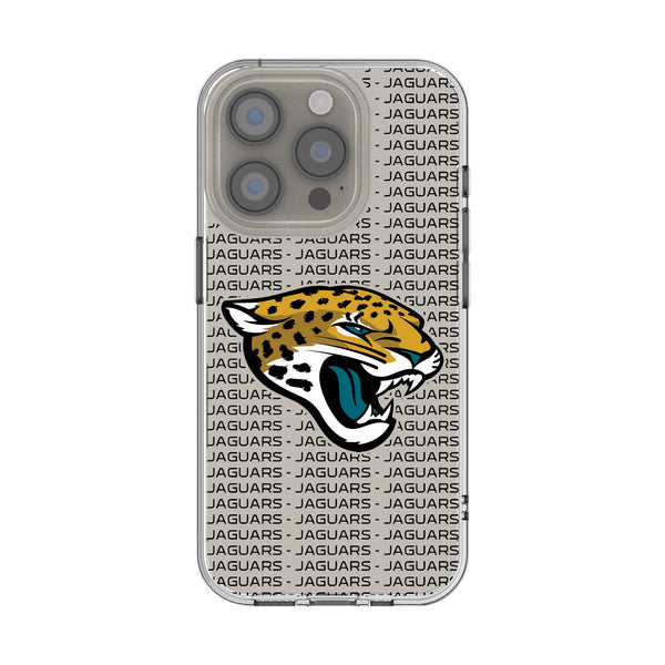 Jacksonville Jaguars Text Backdrop iPhone Clear Phone Case for Apple iPhone