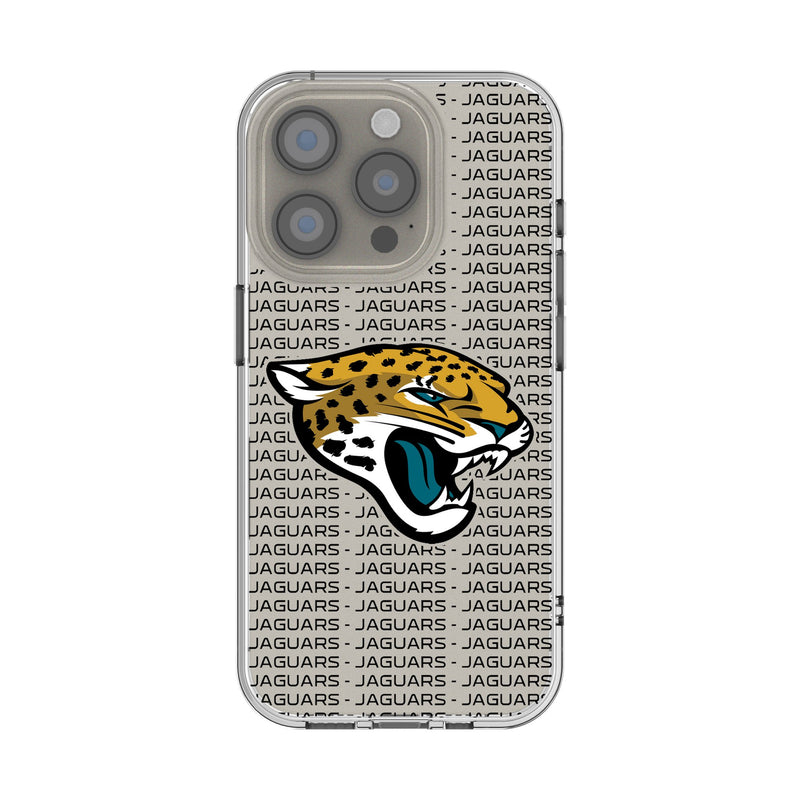Jacksonville Jaguars Text Backdrop iPhone Clear Phone Case for Apple iPhone