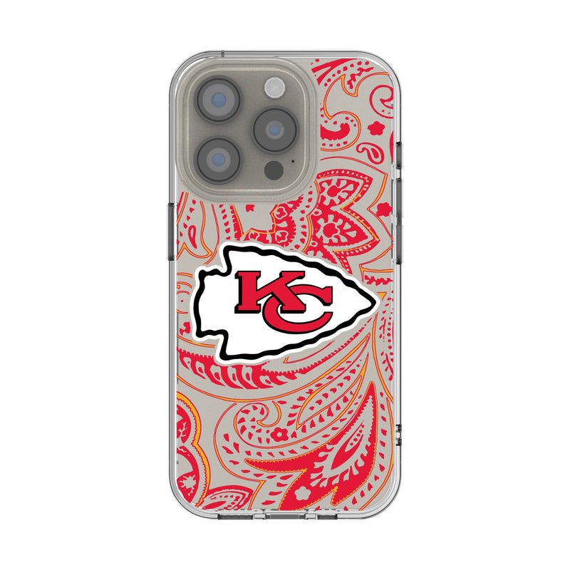 Kansas City Chiefs Paisley iPhone Clear Phone Case for Apple iPhone