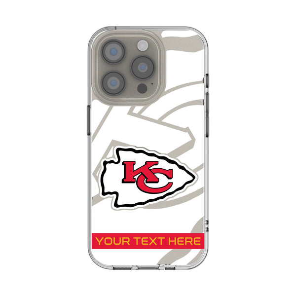 Kansas City Chiefs Personalized Tilt iPhone Clear Phone Case for Apple iPhone