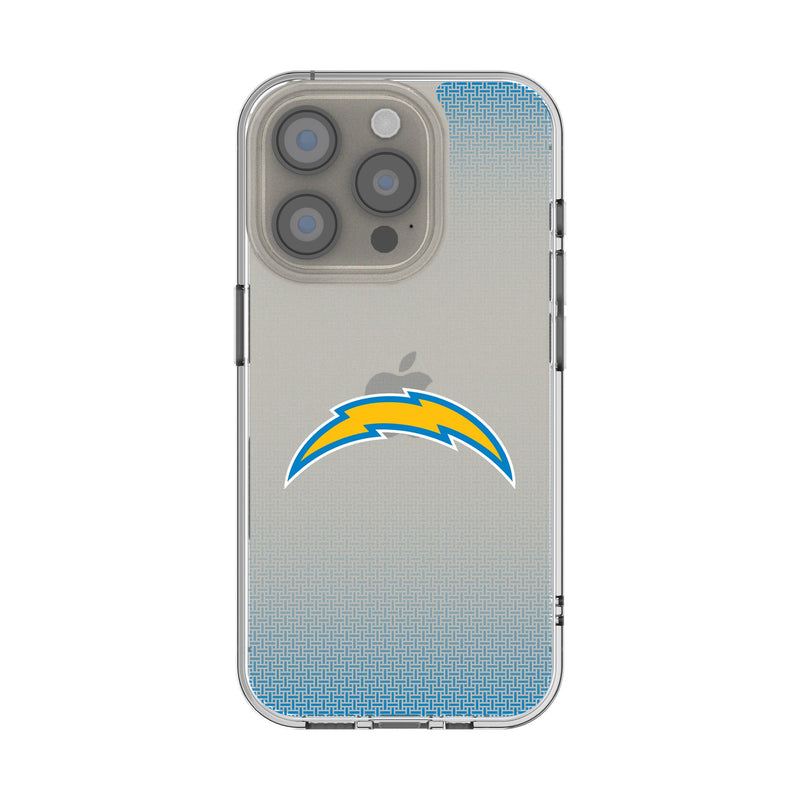 Los Angeles Chargers Linen iPhone Clear Phone Case for Apple iPhone