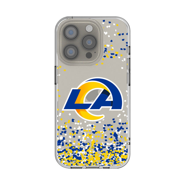 Los Angeles Rams Confetti iPhone Clear Phone Case for Apple iPhone